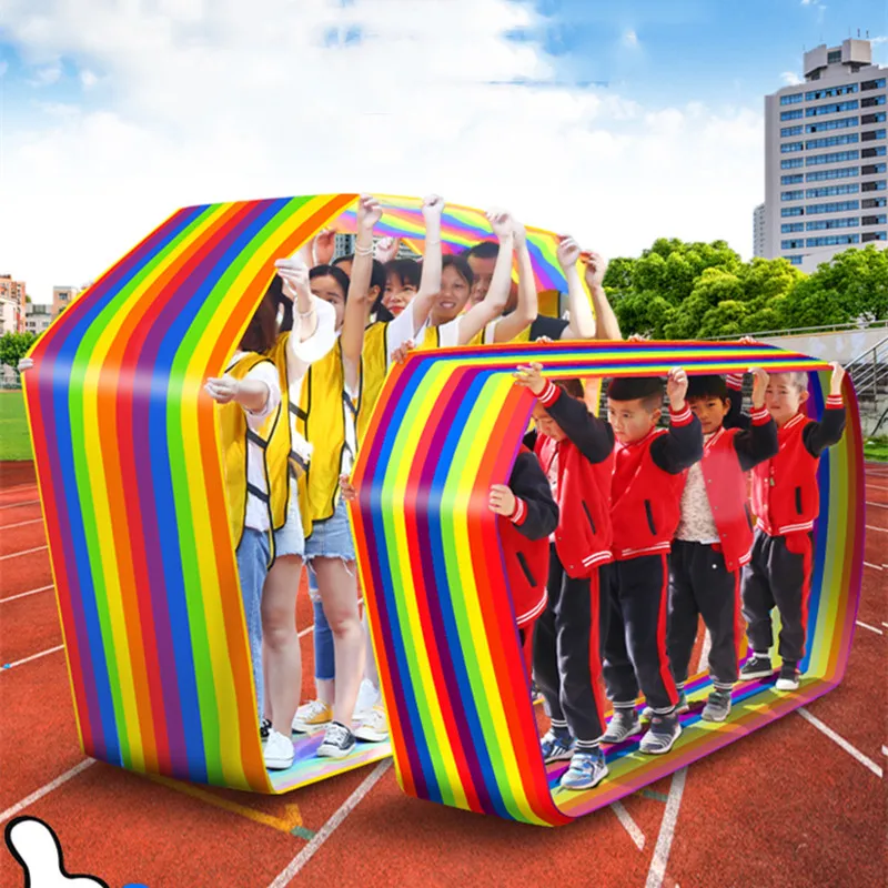 في الهواء الطلق المتداول حصيرة لمجموعة فريق العمل التدريب الرياضي التعاون لعبة لعب للأطفال الكبار النشاط متعة اللعب تشغيل اللعب