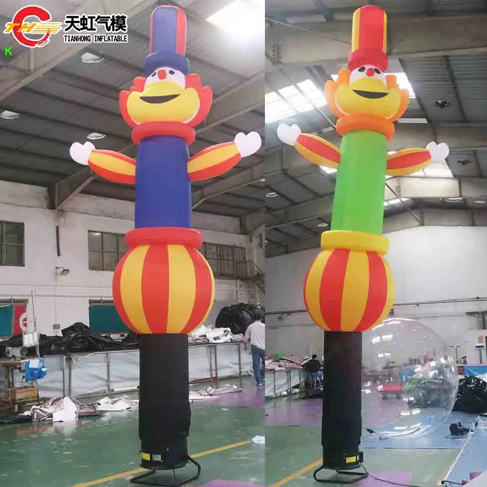 Envío rápido 4m/5m/6m bailarina de payaso gigante publicidad comercial bailarina de aire bailarinas del cielo con soplador