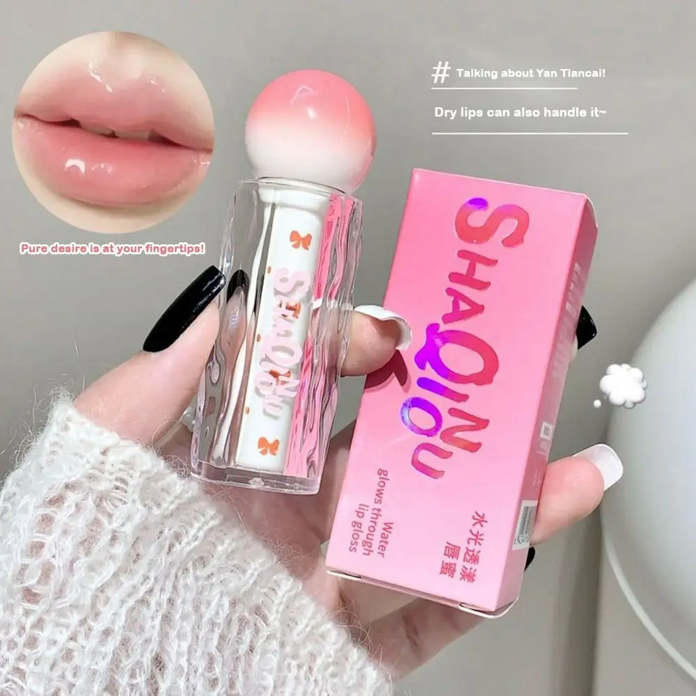 Water Light Transparent Lip Gloss Non-Fading Long Lasting Jelly Lipstick Watery Texture Waterproof Hydrating Crystal Lipsticks