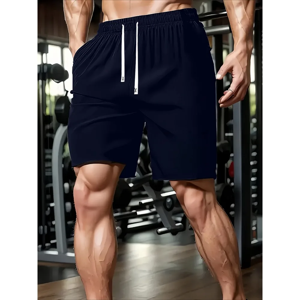 

Мужские модные шорты для весны и лета: простые, с завязками, однотонные, для спортзала, бега и фитнеса