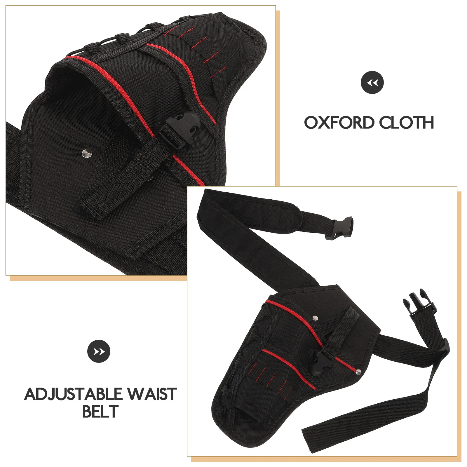 

Electrician Tool Bag Waist Pouch Organizer Heavy Duty Canvas with Multiple Pockets for Garden Maintenance Repair Professional