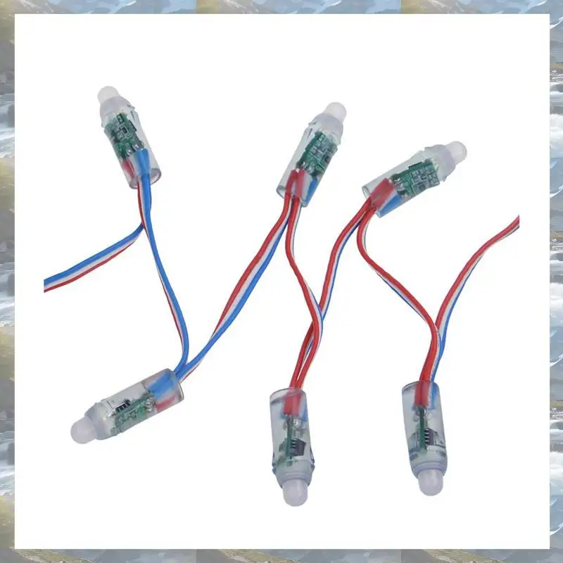 T82C Vendita Calda-200Pc WS2811 RGB Pixel LED Luce Indirizzabile Individualmente 12Mm Diffusa Digitale a Colori LED Modulo Pixel Luce