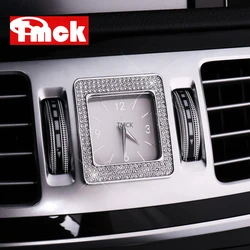For Mercedes Benz C E S CLS GLC Class W205 W212 W213 W222 W218 X253 Car Accessories Central Clock Watch Ring Trim Diamond Cover