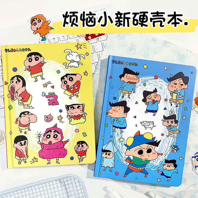 

Crayon Shin chan Notebook Cartoon A5 Hard Shell Thickened Notebook Handbooks Diaries Colorful Pages Gift for Girls