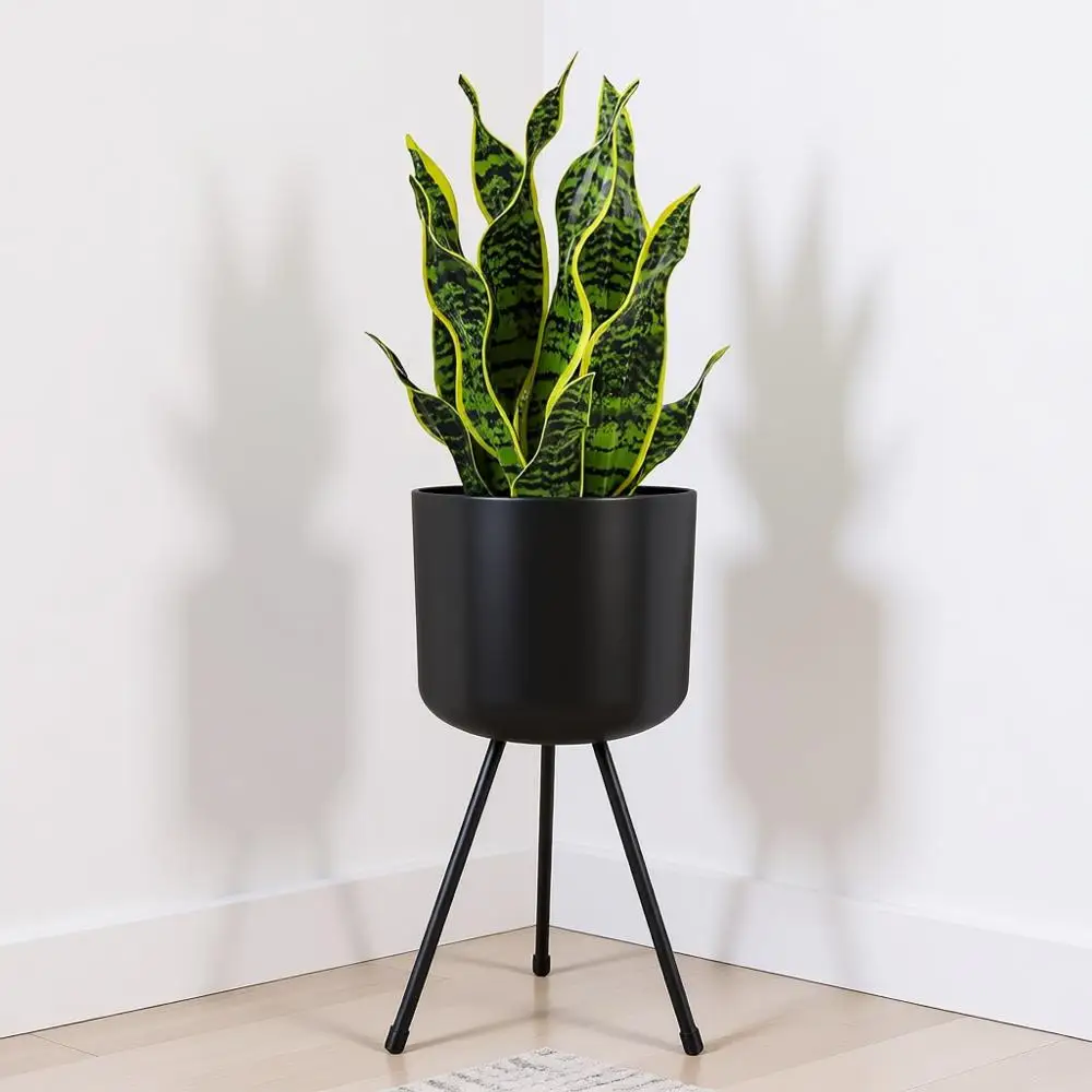 

Metal Floor Standing Pot, Suitable for Orchids, Indoor Outdoor Decoration, 8.5 Wide 18 High