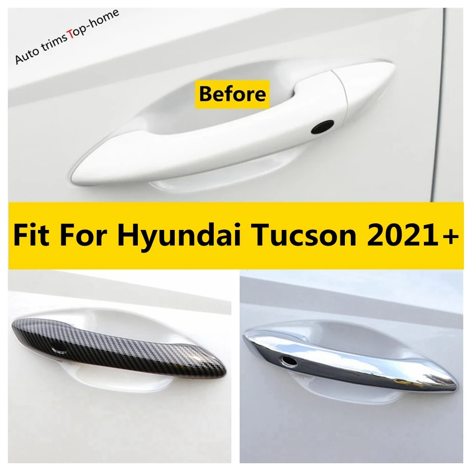 

Outside Door Handle Clasing Bowl Protector Decoration Frame Cover Trim Fit For Hyundai Tucson NX4 2021 - 2024 Car Accessories