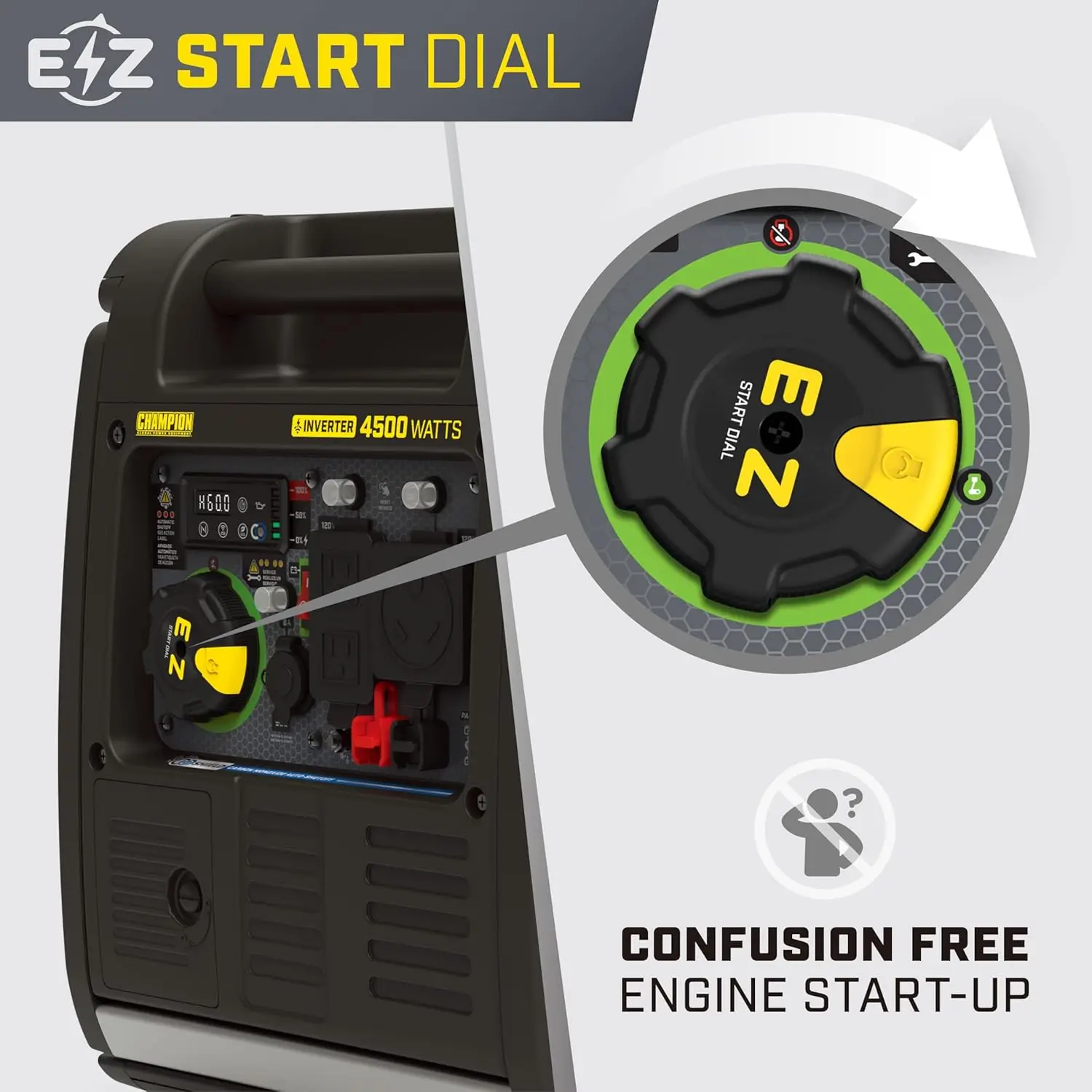 Customizable 4500-Watt Wireless Remote Start Inverter Generator With Quiet Technology And CO Shield