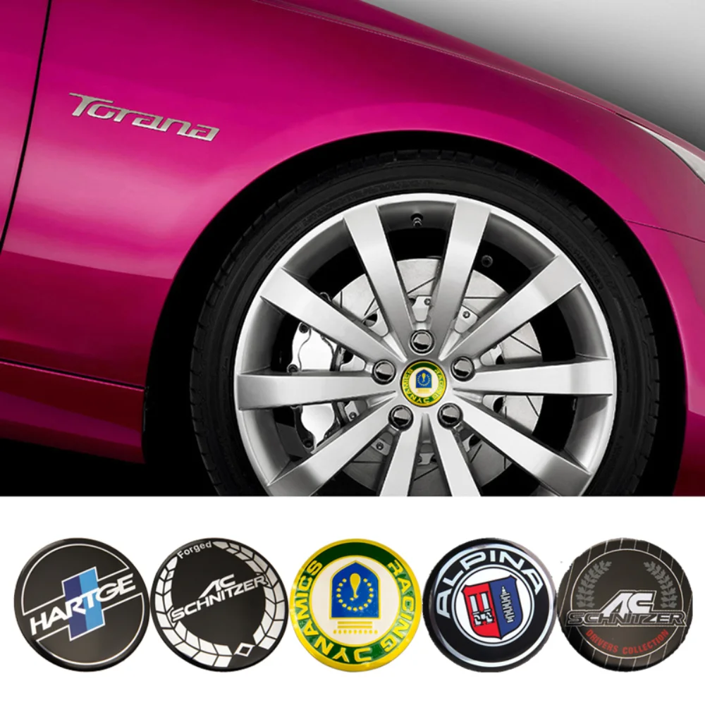 56mm Car Wheel Center Hub Cap Emblem Sticker for BMW Alpina AC Hartge E90 E93 E86 E70 F25 F15 F30 F31 F82 G68 G30 G82 X6 X5 X4