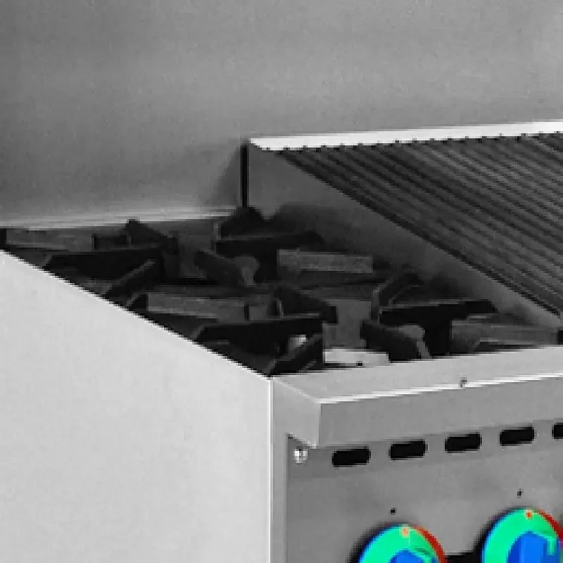 ETL Commercial Standing 6 Burner Gas Stove With Grill Griddle Industrial Gas Stove With Oven With Salamanda Cooking Machines - view 5