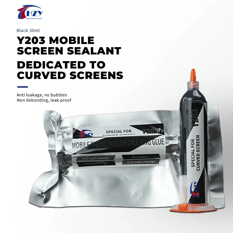 HZY Y203 Universal Mobile Phone Screen Caulking Glue Repair Mobile Phone Curved Screen back cover Border Glue for IPhone Android