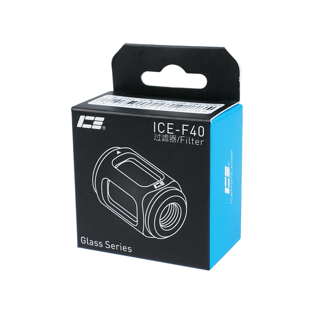 IceManCooler High Quality F40 Glass Liquid Filter For Computer Water Cooling Loop Build,G1/4" Inner Thread,Highly Recommend