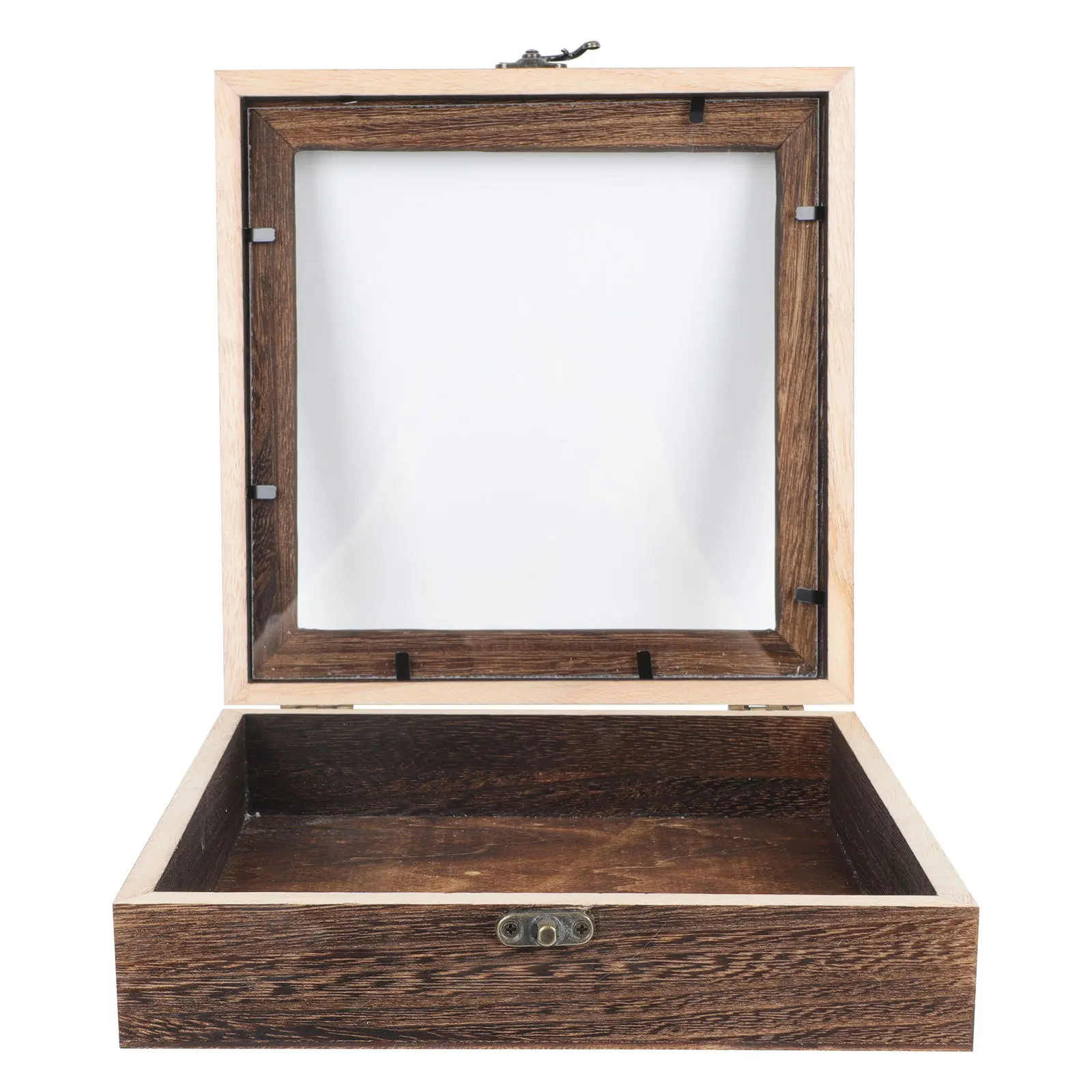 

1Pcs Wooden Specimen Box Butterfly Storage Large Capacity Retro Style Acrylic Cover Clear Display Case Multi-Purpose Storage