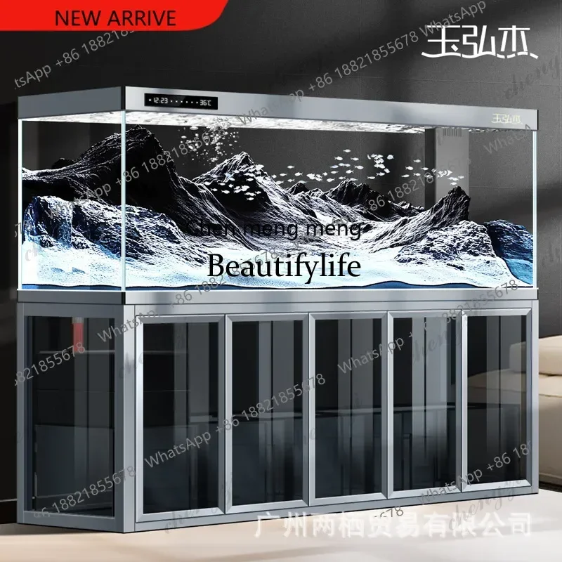 D5556 industrial wind living room large bottom filter ecological water-free waterproof moisture-proof intelligent dragon fish ta