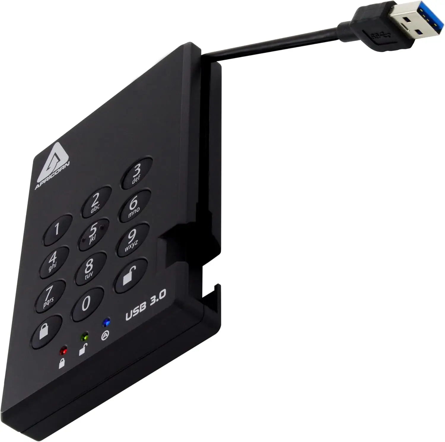 1TB USB 3.0 External Hard Drive, Portable Storage with Password Protection and 256-bit Encryption for Secure Data Transfer on PC