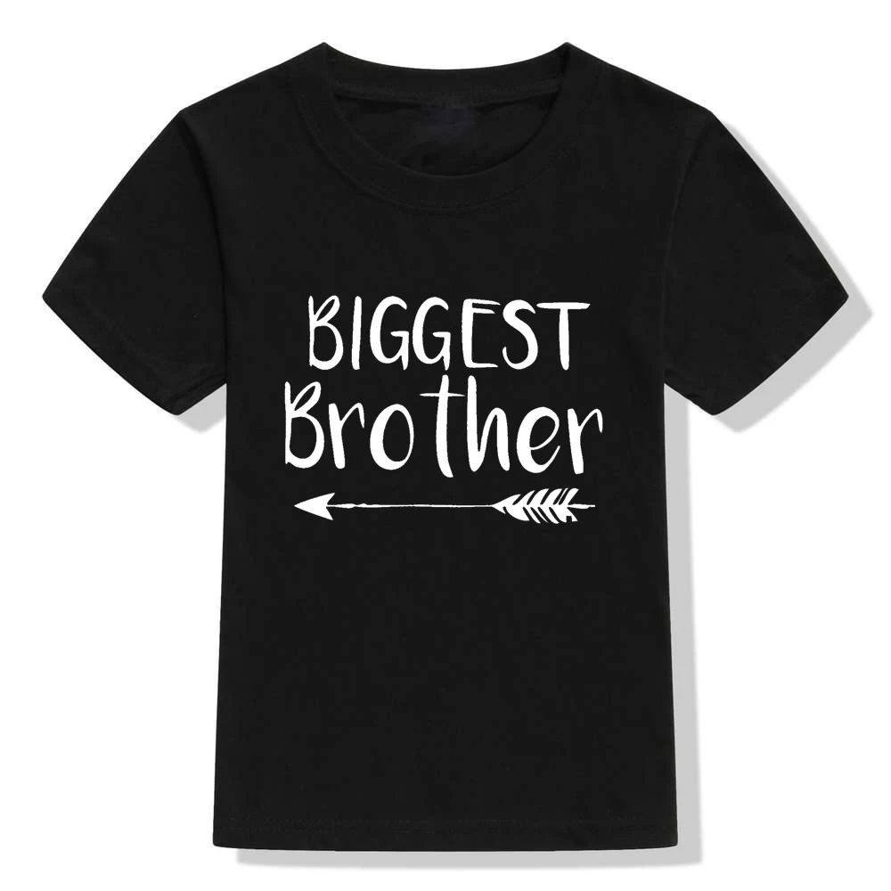 Big Little Brother Family Matching Clothes Kids Shirts Newborn Baby Bodysuit Summer Short Sleeve Clothes Twin Brother Present