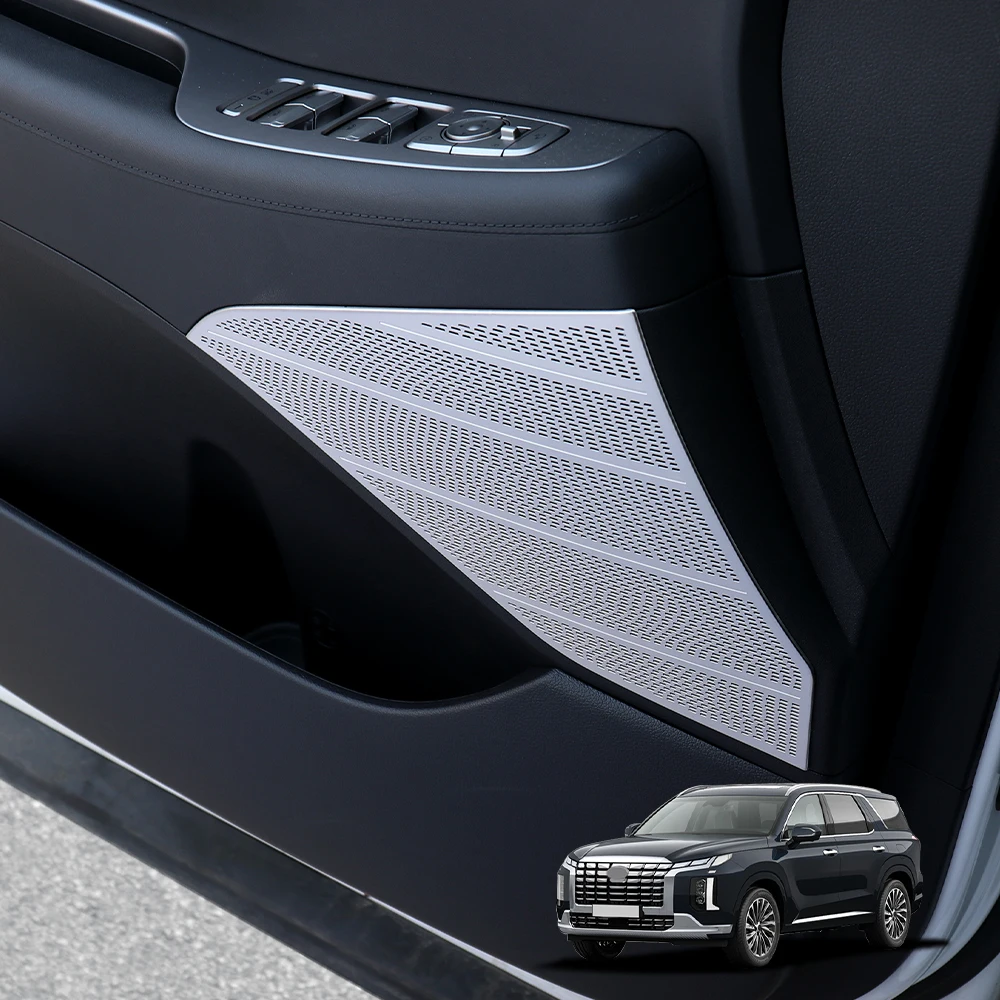

2 шт. для Hyundai Palisade/Palisade PE 2020-2025 (левый/правый руль) — декоративные накладки на динамики дверей автомобиля из нержавеющей стали, аксессуары