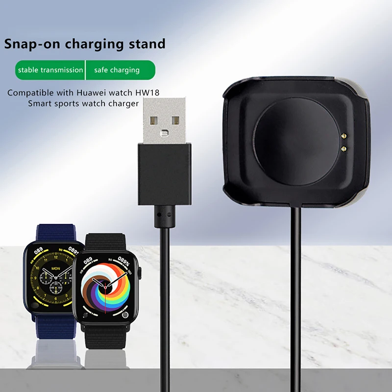 Carregador magnético para relógio inteligente, cabo de carregamento, adaptador carregável USB, estação de carga Smartwatch, Huawei 18 19 22