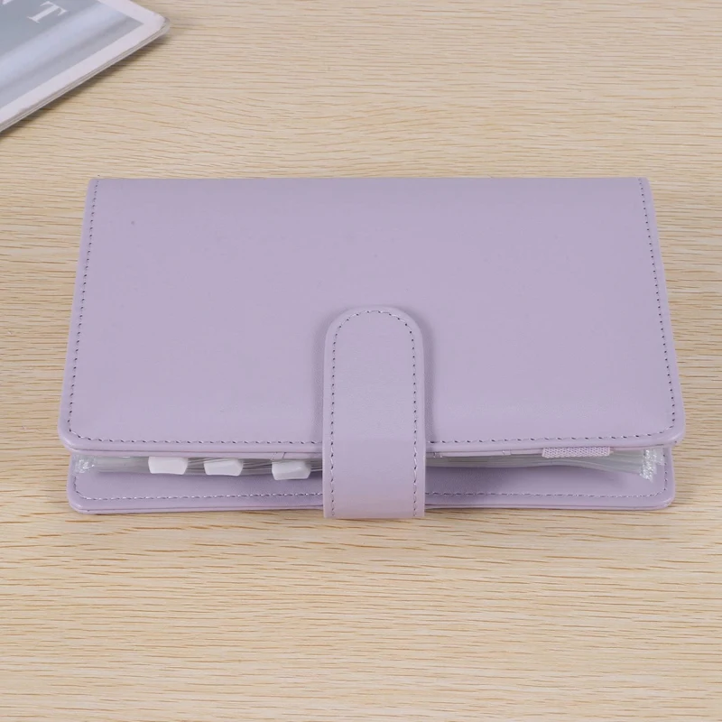 مجلد ميزانية TTKK A6 الساخن مع مظاريف بسحاب، منظم توفير المال لكتاب مخطط الميزانية، مظاريف نقدية لوضع الميزانية