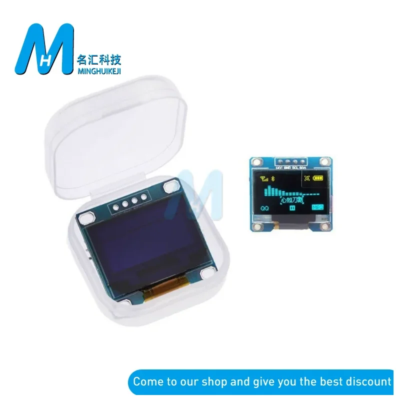Original 0.96 polegada oled iic serial branco/azul/amarelo e azul/módulo de exibição oled 128x64 i2c ssd1306 12864 placa de tela lcd