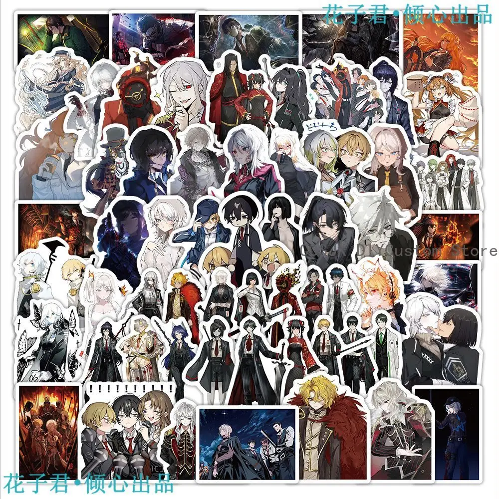 

65Pcs Game Limbus Company Kawaii Q-version Stickers Decoration Laptop Phone Suitcase Notebook Label Stationery Sticker Gift