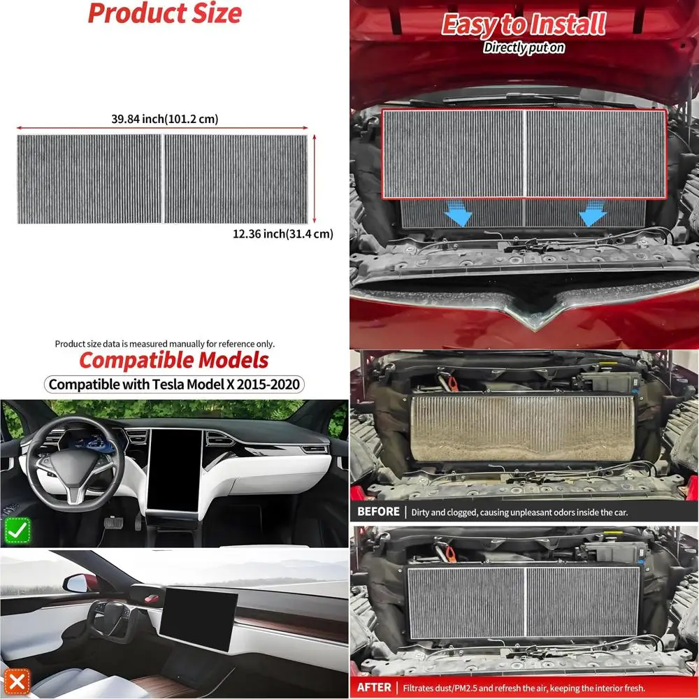 

Воздушный фильтр салона HEPA с активированным углем для автомобилей 2015–2020, сменный воздухозаборный фильтр