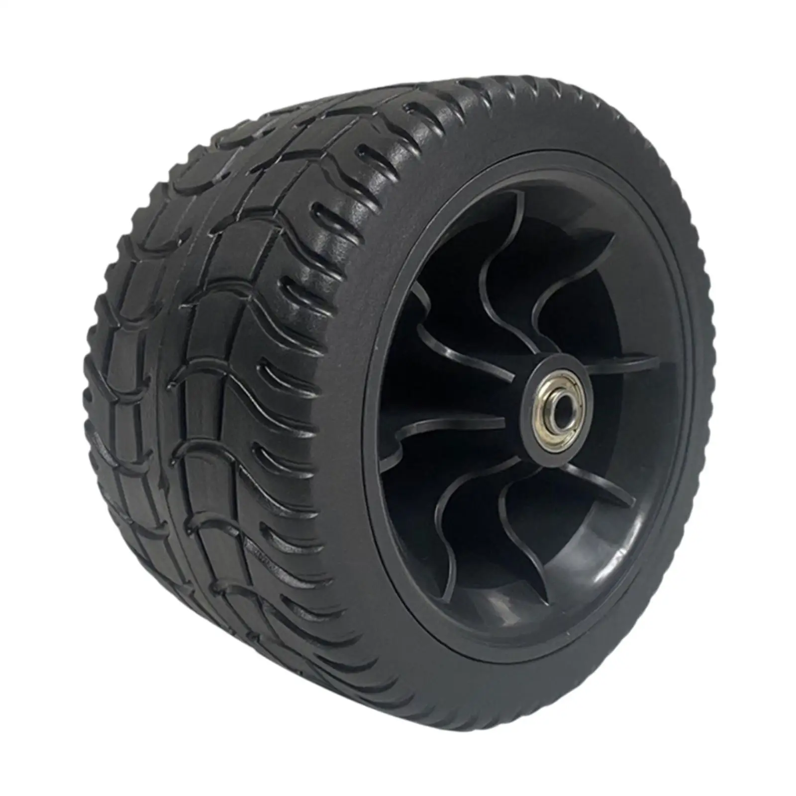 Folding Wagon Wheels Diameter 17cm Tires 7inch for Hand Trucks and Yard Trailers