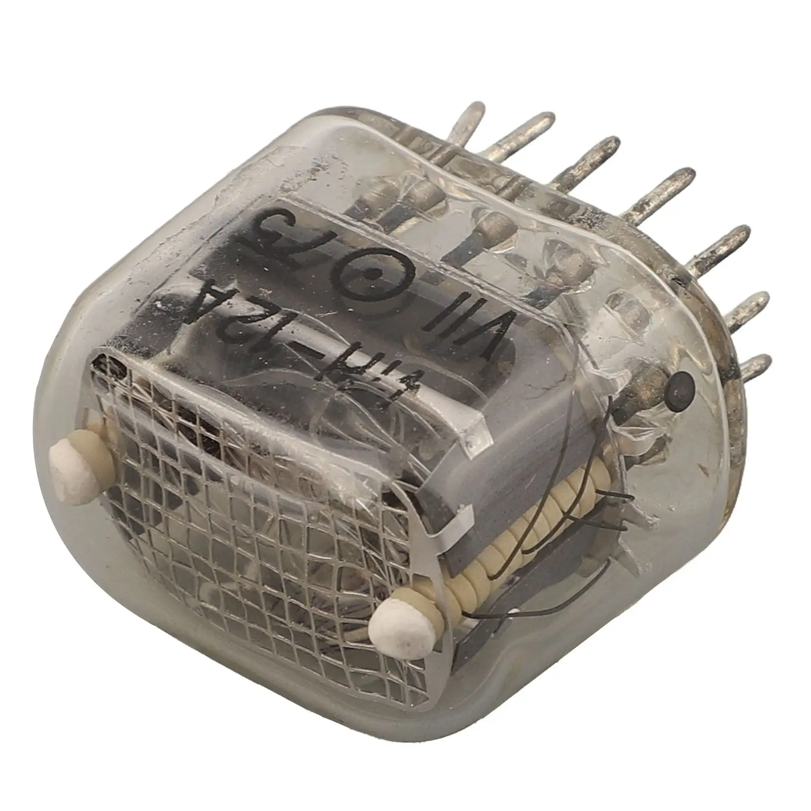 أنبوب رقمي أنابيب NIXIE مصنوعة من جودة عالية V X مم كاثود بارد X X مم أنبوب رقمي زجاجي ساعات معدنية MA جديد