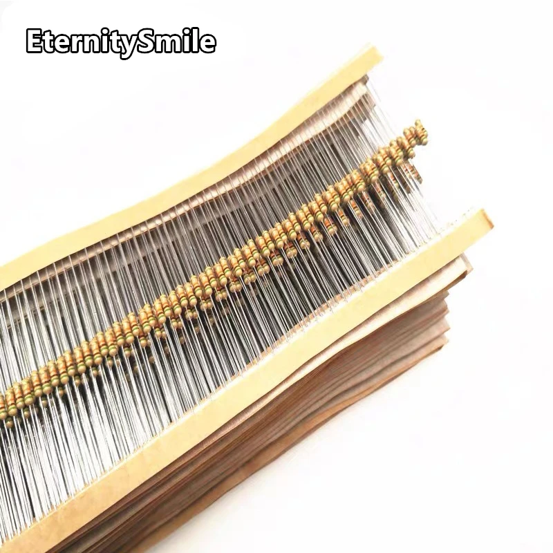 640Pcs/Box 64 Values 1/8W 5% Metal Film Resistors Kit 1Ohm-680OR-1k-680k-10M High Precision Resistance Set Assortment