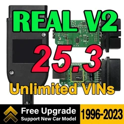 1996-2024 Real Hex V2 VAG COM Diagnostische STM32F429 Update Unlimits VINS Hardware voor HEX-V2 HEX USB-interface voor VCDS-software