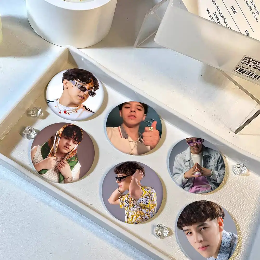 1pc Singer X-xavi Cartoon Style Badge Brooches On Backpack Decoration Round Enamel Pins For Accessorys