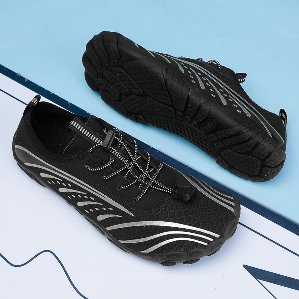 

Unisex Water Shoes Lightweight Aqua Shoes Non Slip Barefoot Beach Shoes Quick Drying Breathable Gym Sneakers for Water Sports