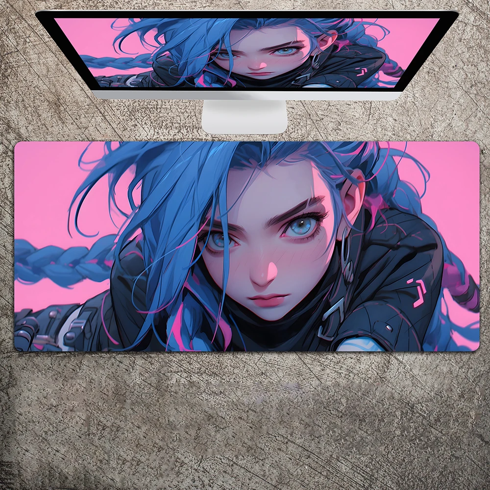 

Anime Second Element Girl Runaway Loli Jinx Hd Printed Anime Mouse Pad Rubber Desk Mat for Keyboard and Pc Accessories