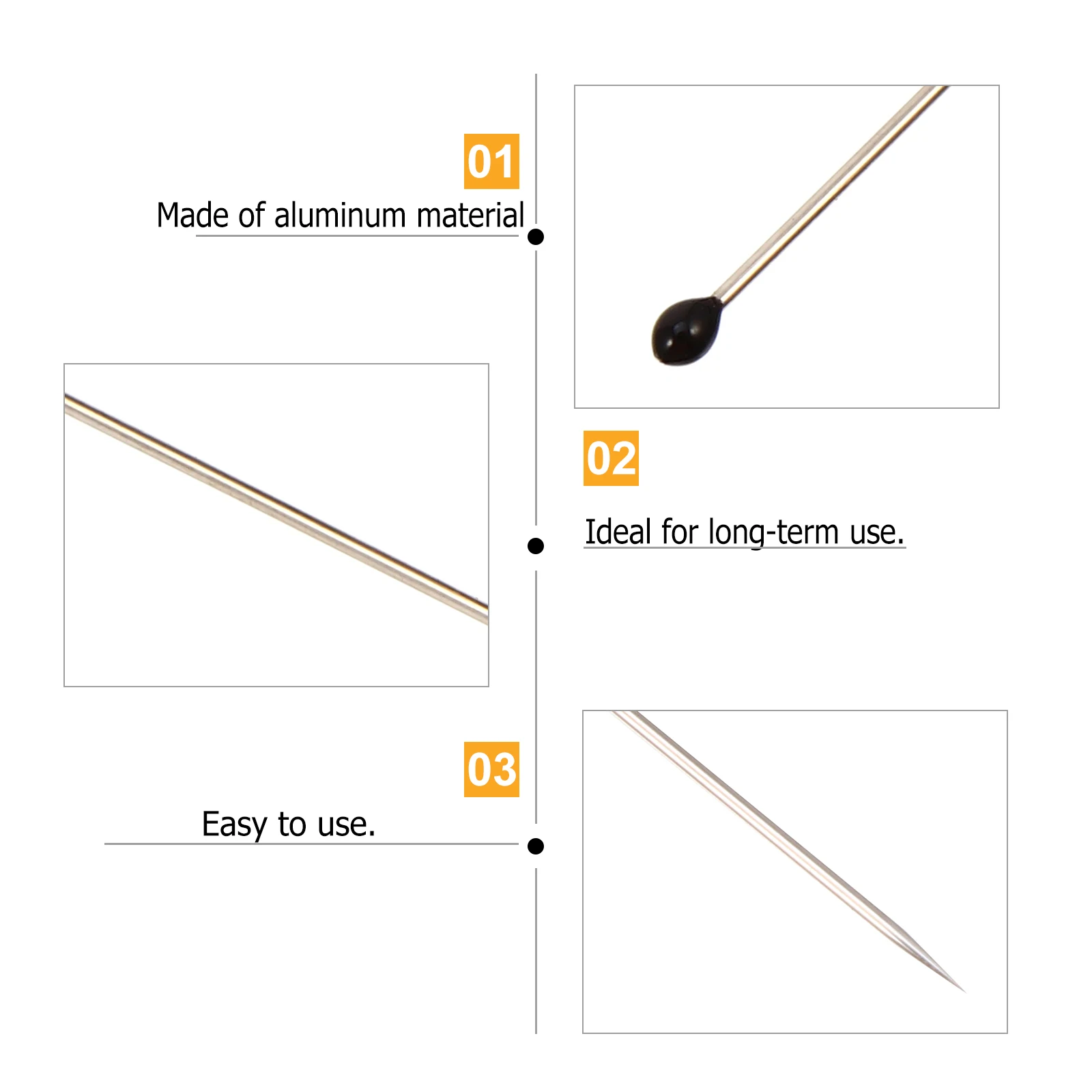 

200Pcs Stainless Steel Specimen Needles Insect Collection Entomology Pins Tool Set