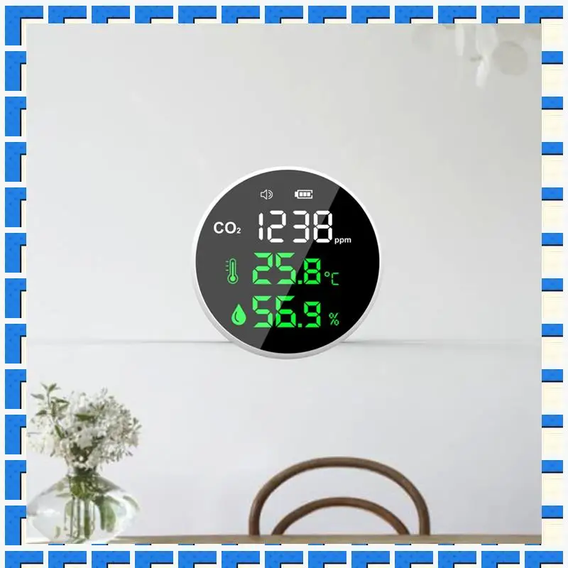 

ABNG Carbon Dioxide Detector Air Quality Tester CO2 Meter Thermometer Hygrometer Detector Portable 1Set