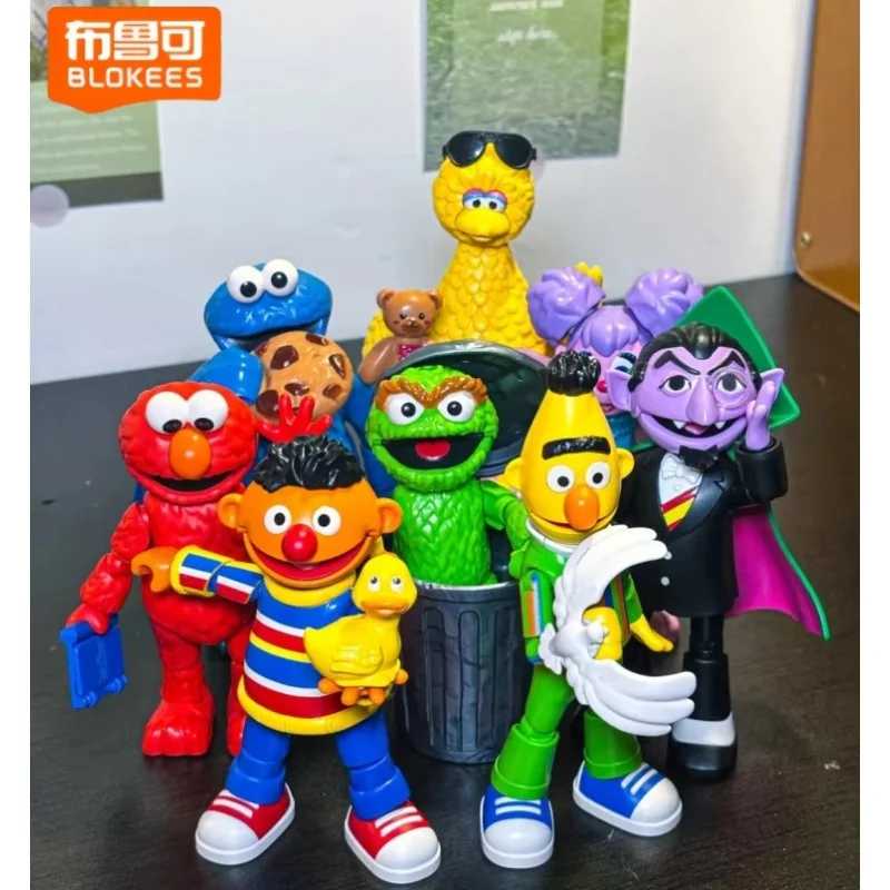 لعبة جديدة من Brokees Jimmu Man Sesamestreet Magic Edition Emo Cookie Monster Big Bird Ernie Abby Elmo Bert Count أوسكار مجمعة