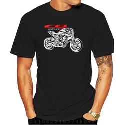 T-Shirt Knit Cotton T-Shirt Motorcycle Moto Hon Cb650R Cb 650 R Summer Men'S Hip Hop Street Extend Men Slim Fit T Shirts