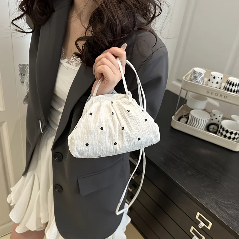 Fashionable Backpack for Ladies, Sweet Wave Dot Printing Bag, Simple and Beautiful Commuting Single Shoulder Backpacks