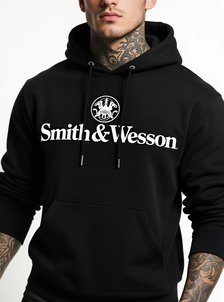 

Мужская толстовка Smith & Vesson, флис, всесезонная, для активного отдыха