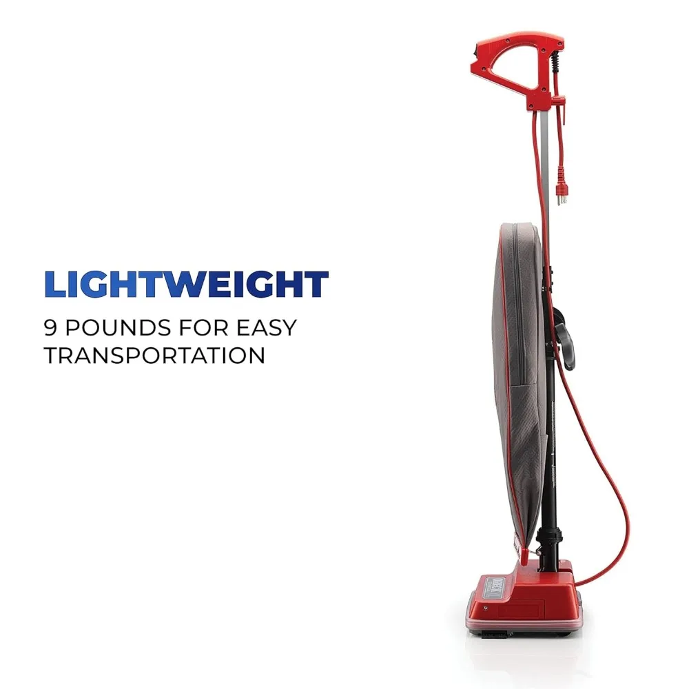 40ft Power Cord Cleaner Wireless Commercial Upright Bagged Vacuum Cleaner Lightweight Grey/Red Home Vacuum Cleaners Appliance