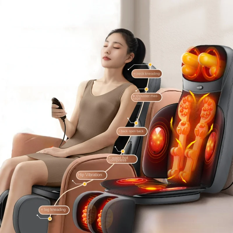 

Split Design Multi-functional Massage Cushion, Massage Chair Cushions, Automatic Kneading Shoulder Back Full Body Massage Mat