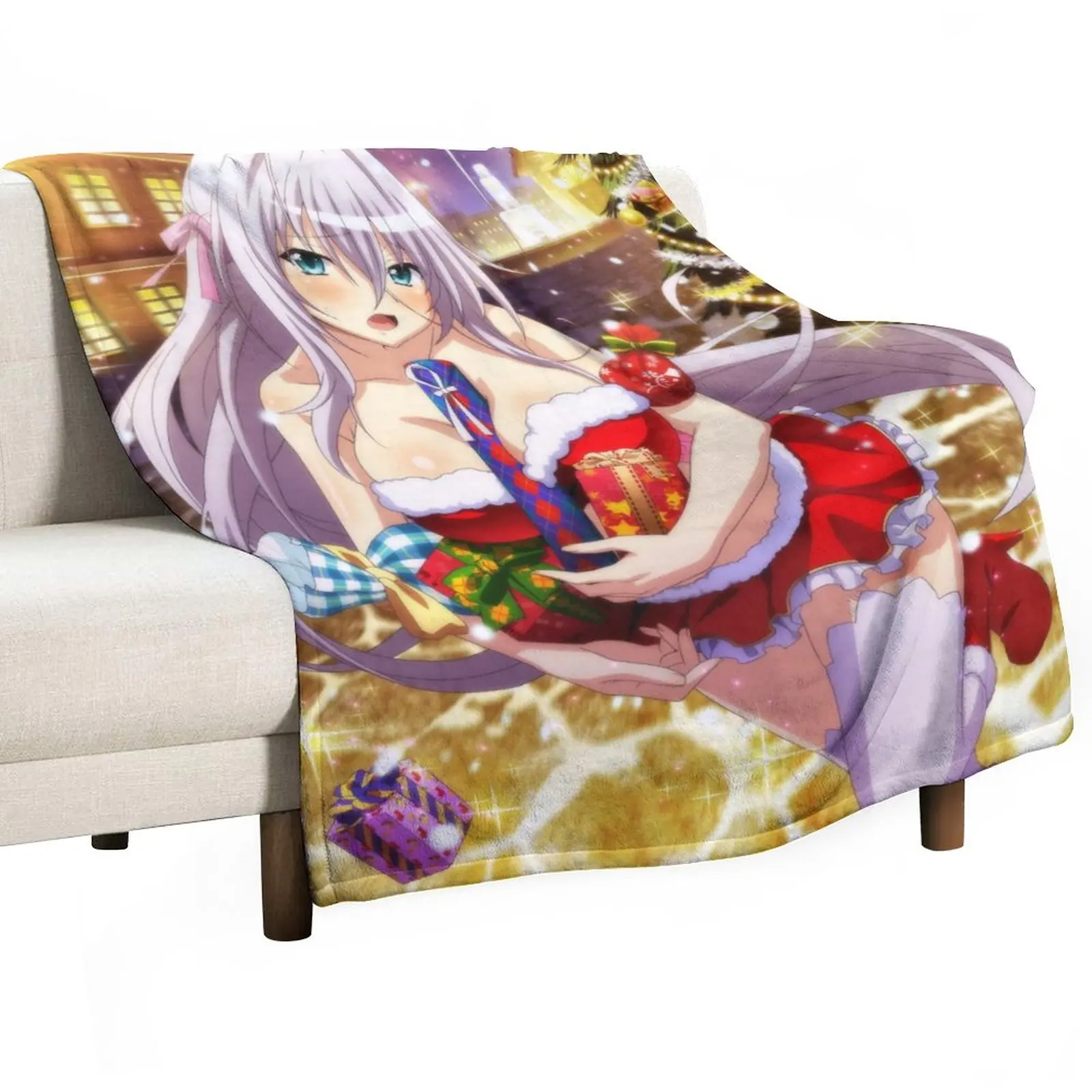 Rias_gremory  (34) Fleece Flannel  Blankets Luxury Soft Cozy Sofa Blanket,Reversible Bed Throws TV Home Decorative Blanket