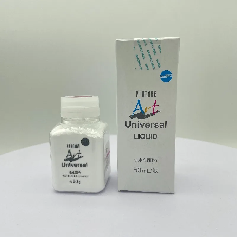 Dental Material SHOFU Universal Glaze Powder 50g Glaze Liquid 50ml Stained Ceramic Powder High Medium Low Temperature Universal