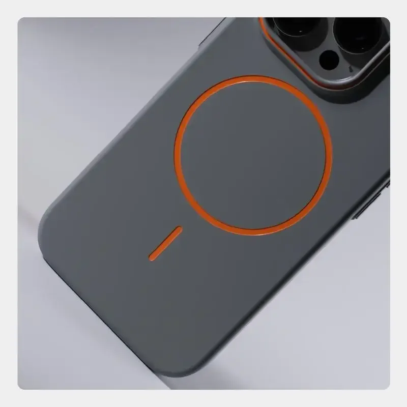 Ultrathin Simple For Magsafe Phone Case for Iphone 16 Pro Max 15 Pro 14 13 12 Matte Hit Color Lens Wireless Charging Hard Cover