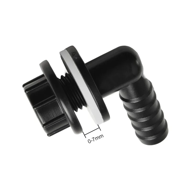 Conector de manguera en forma de codo de 3/8" a 14 mm para tanques de agua, acuarios, uniones de mangueras, riego de mascotas acuáticas, conectores de drenaje de tuberías de agua