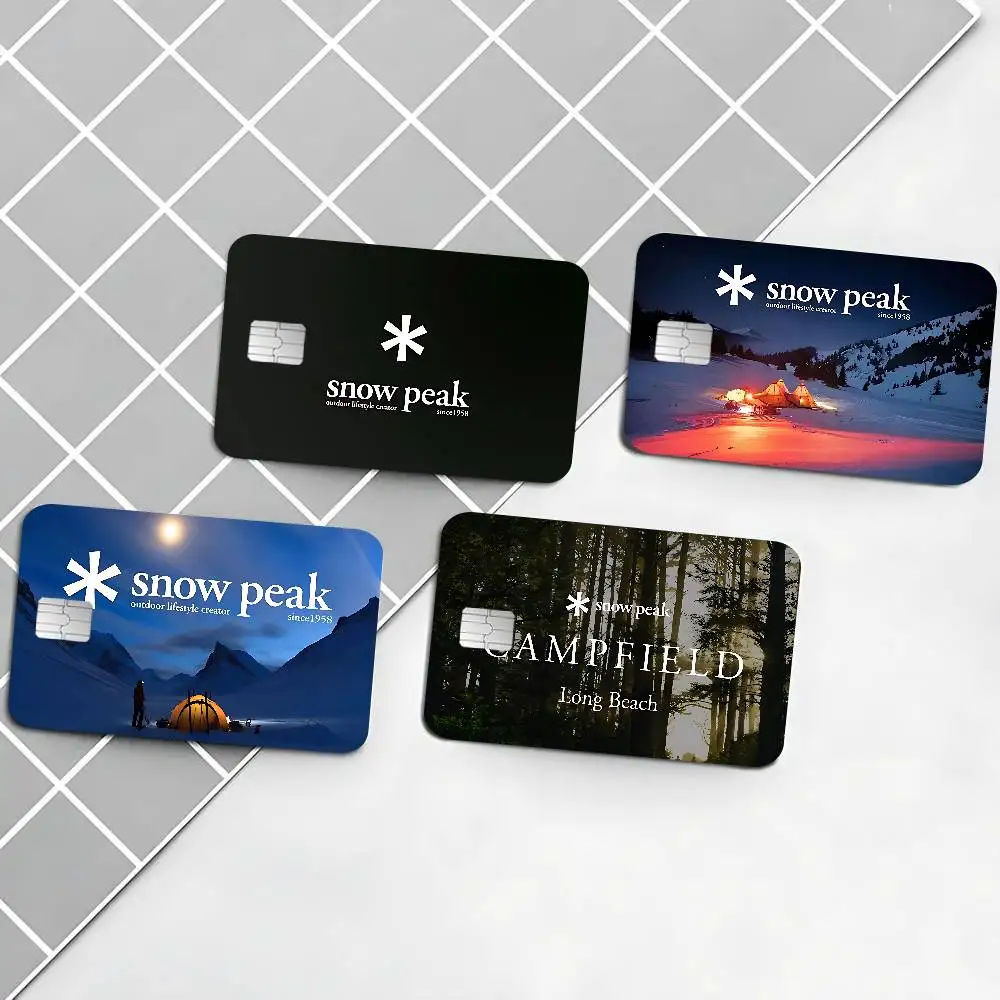 S-Snow COOL Peak Credit Card Skin Stickers for VISA Bank Card Transportation Card Waterproof Sticker Anti-scratch Women Gift