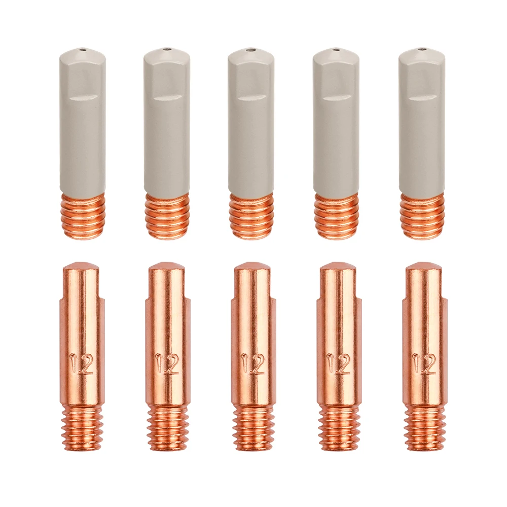 

10PCS MB-15AK 15AK M6 25mm Contact Tips Coating Protect CuCrZr Gas Nozzle 0.8mm 0.9mm 1.0mm 1.2mm for MIG MAG Welding Torch