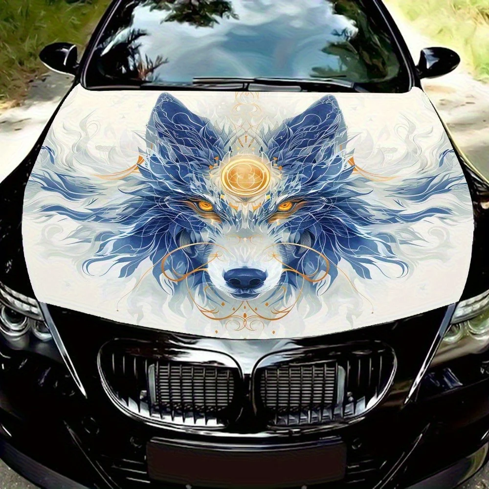 

Загадочная пленка на капот автомобиля Blue Wolf King — прочная, водонепроницаемая и устойчивая к ультрафиолетовому излучению наклейка из ПВХ для грузовиков, внедорожников и лодок с помощью Eas