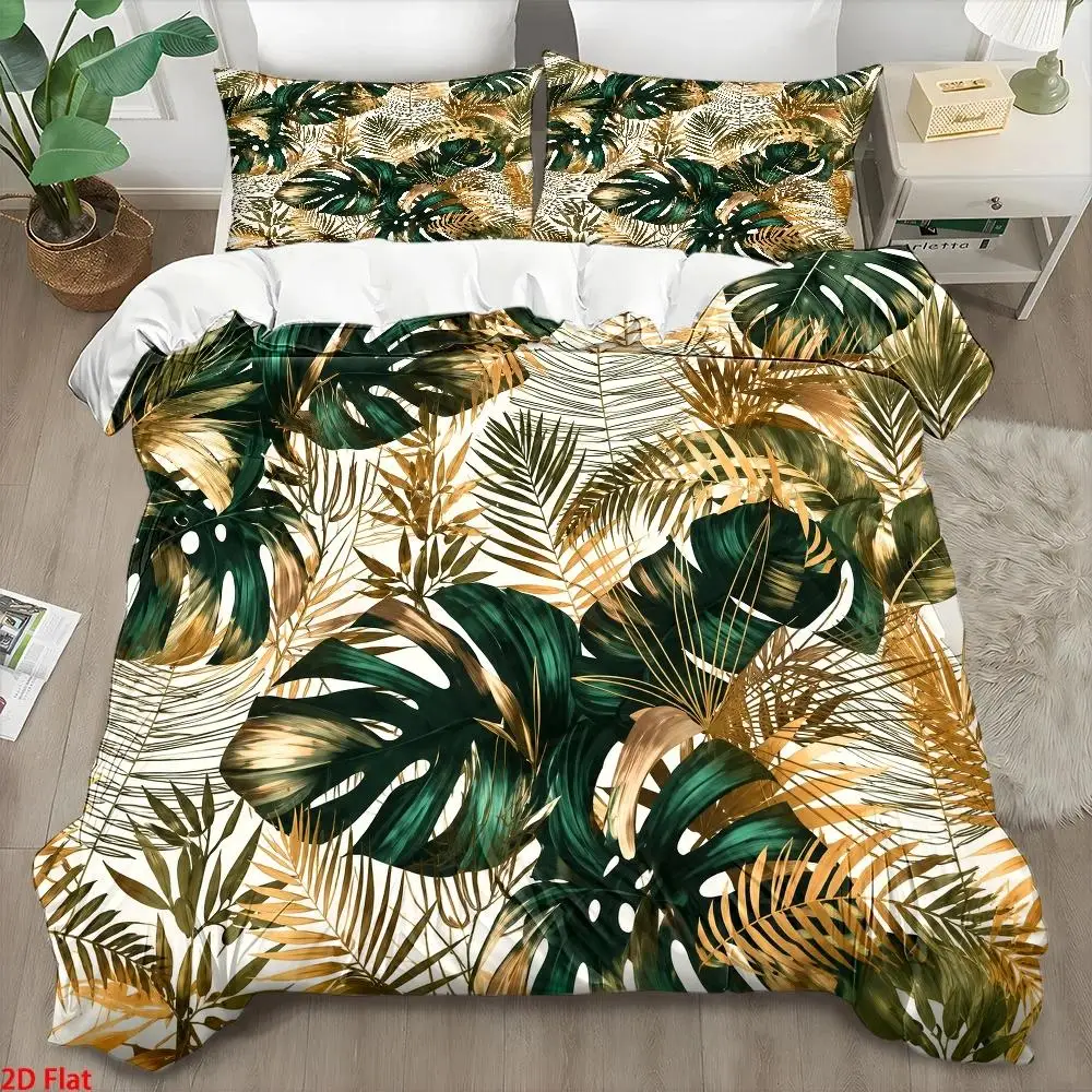 3Pc Light Luxury Style Orange Print Quilt Cover Set, Three-Piece Bedding Set (1*Quilt Cover + 2*Pillowcases), Nordic Style Double Bedding, Skin-Friendly Breathable Polyester Woven Bedding, Invisible Zipper All-Season Bedspread, Easy to Clean, Durable, Wrinkle-Resistant, Machine Washable, Cozy Home Bedroom Decoration Set, Suitable for Student Dormitory Master Bedroom Guest Room, Modern Minimalist Quilted Duvet Cover Set, Home 3-Piece Soft and Comfortable Bedding 2D Flat