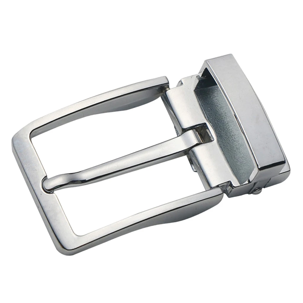 Men's Reversible Alloy Belt Buckle Replacement Single Pin Buckle Rectangular