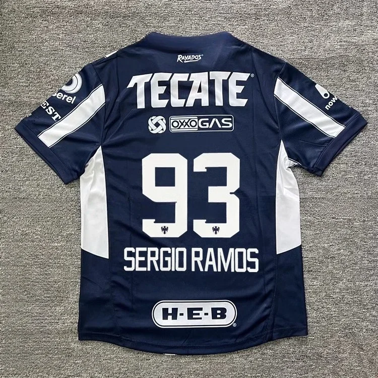 2025 Nueva camiseta de fútbol Monterrey impresa en 3D más vendida para hombres y mujeres, camiseta de secado rápido, camiseta transpirable.